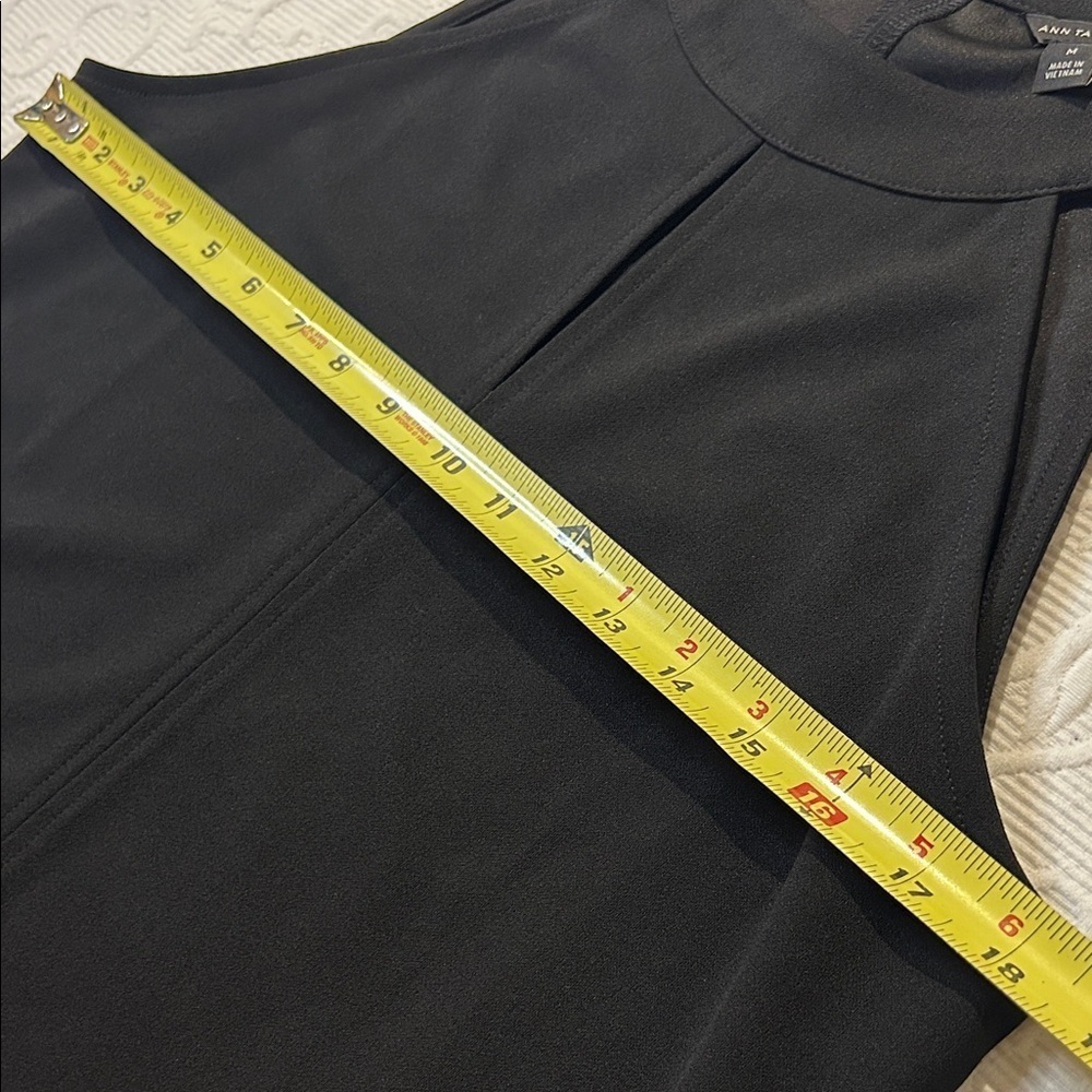 Ann Taylor Black key hole Halter Tank Top. NWT. Medium - Picture 7 of 8